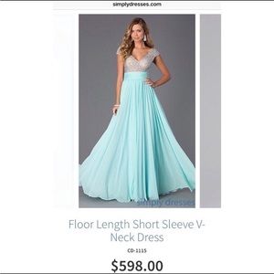 NWT Formal Prom Rhinestone Gown